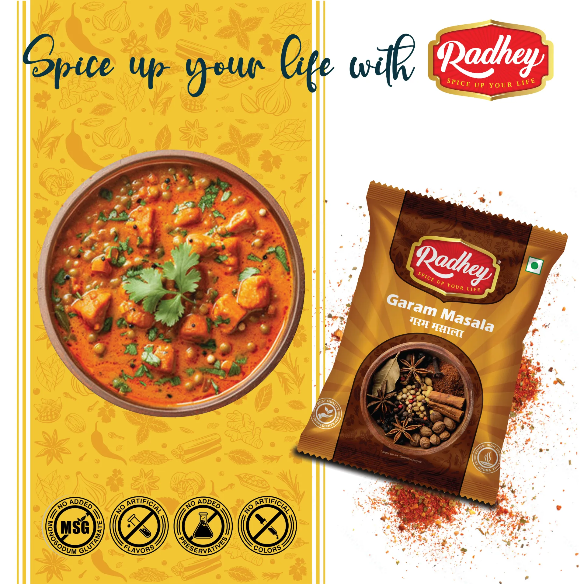 Radhey Shahi Garam Masala: The Royal Essence of Indian Cuisine (100g)