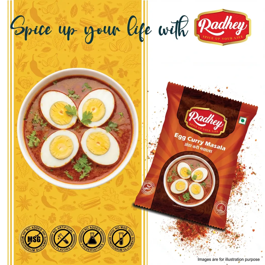 Radhey Egg-Curry Masala: The Harmonious Fusion of Indian Spices (100g)